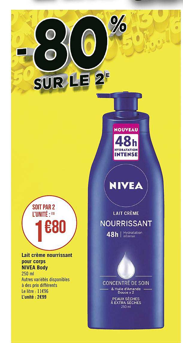 Lait Crème Nourrissant Pour Corps Nivea Body