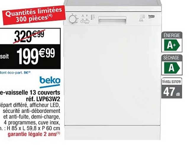 Lave-vaisselle 13 Couverts