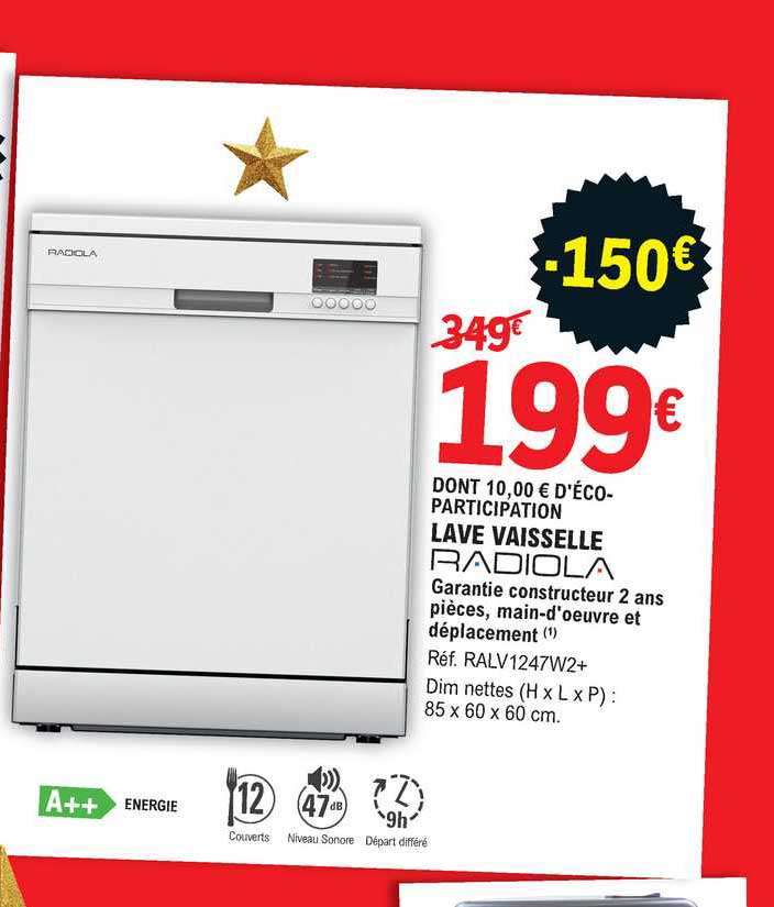 lave vaisselle radiola