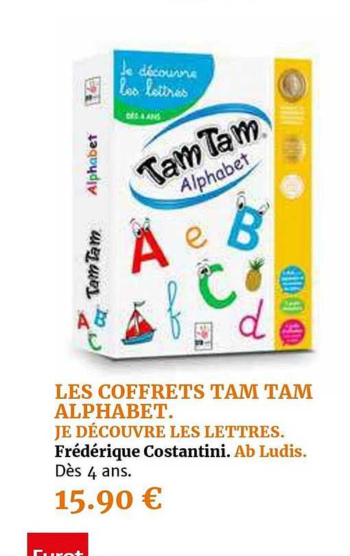 les coffrets tam tam alphabet. je découvre les lettres frédérique costantini ab ludis