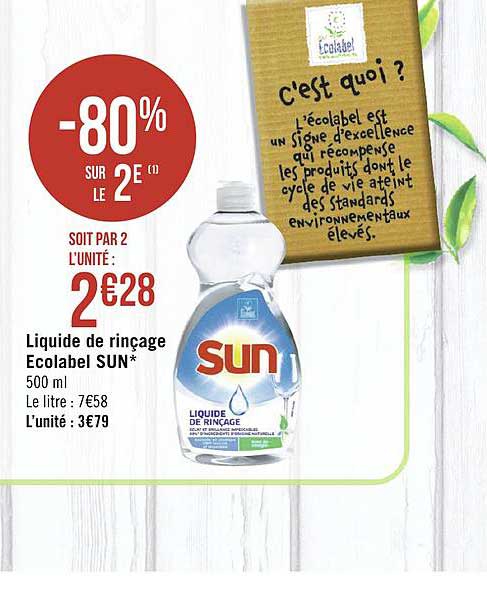 Liquide De Rinçage Ecolabel Sun