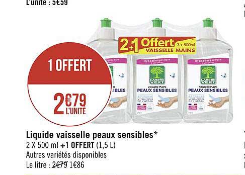liquide vaisselle peaux sensibles