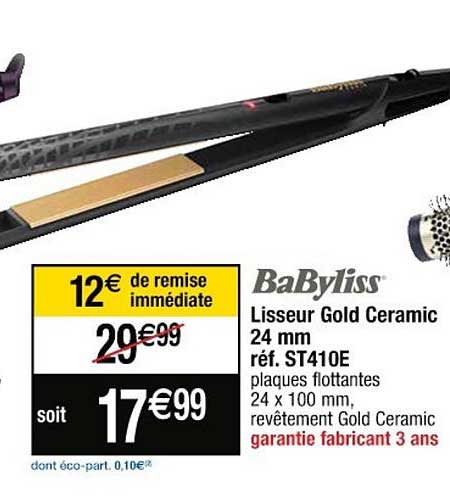 lisseur gold ceramic 24 mm