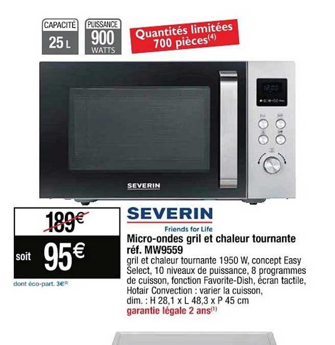 micro ondes gril et chaleur tournante