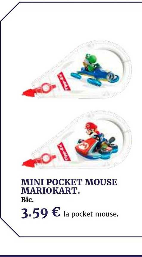 mini pocket mouse mariokart bic