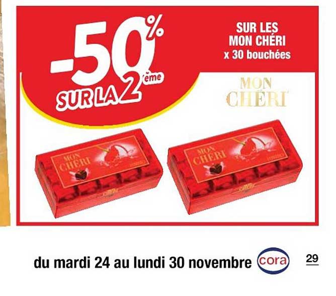 mon chéri x30 bouchées