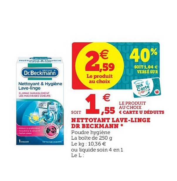 nettoyant lave-linge dr beckmann
