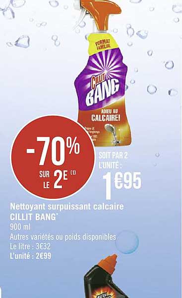 nettoyant surpuissant calcaire cillit bang