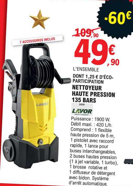 nettoyeur haute pression 135 bars lavor