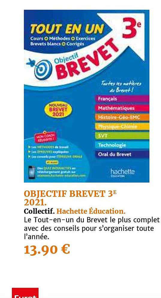 objectif brevet 3e 2021. collectif hachette éducation
