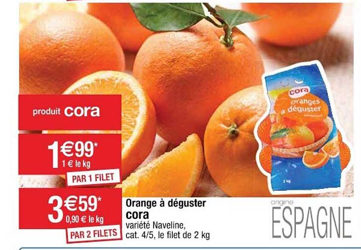 orange à déguster cora