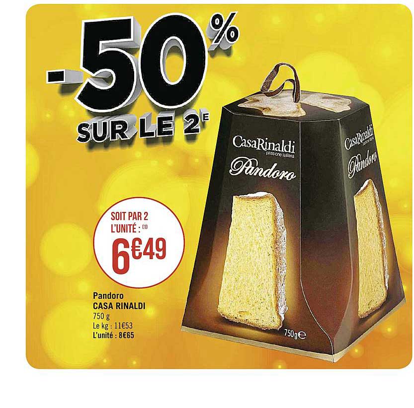 pandoro casa rinaldi -50% sur le 2e