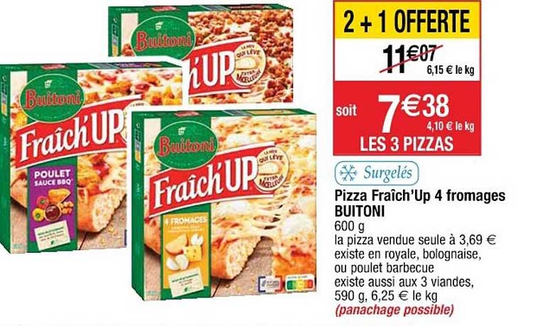 pizza fraîch'up 4 fromages buitoni