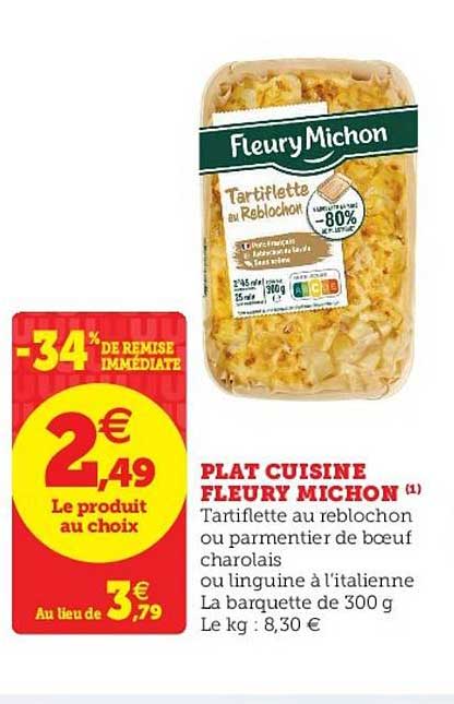 plat cuisiné fleury michon