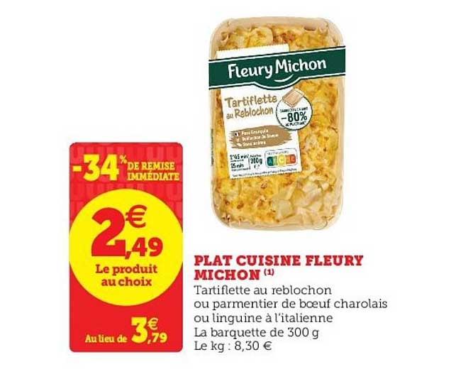 plat cuisiné fleury michon