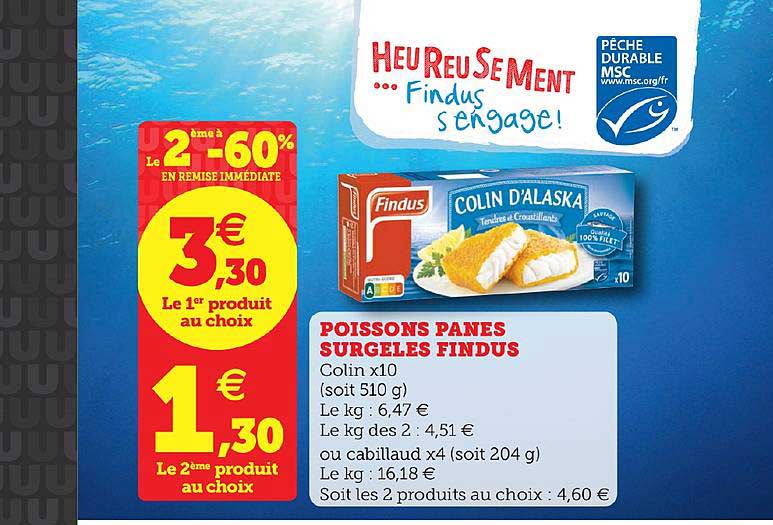Poissons Panés Surgelés Findus