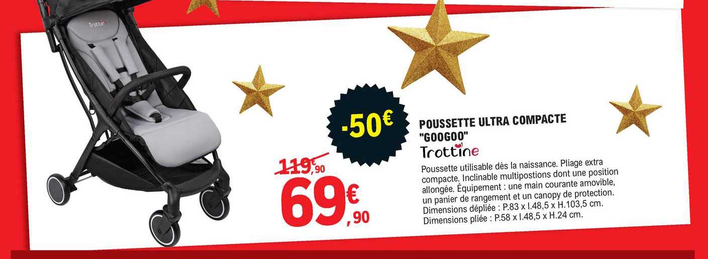 Poussette Ultra Compacte Googoo Trottine