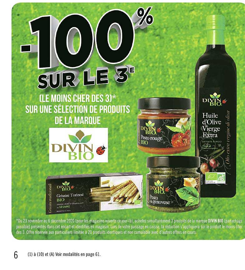 produits de la marque divin bio