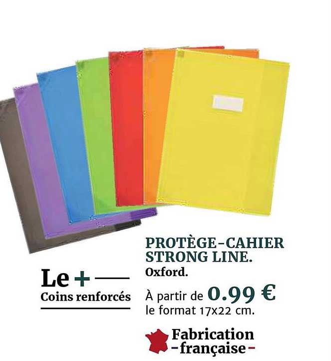 protège cahier strong line oxford