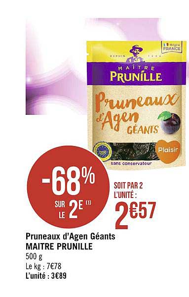 pruneaux d'agen géants maître prunille
