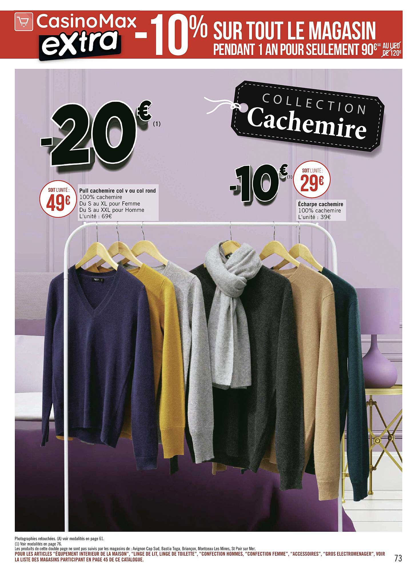 Pull Cachemir Col V Ou Col Rond, écharpe Cachemir