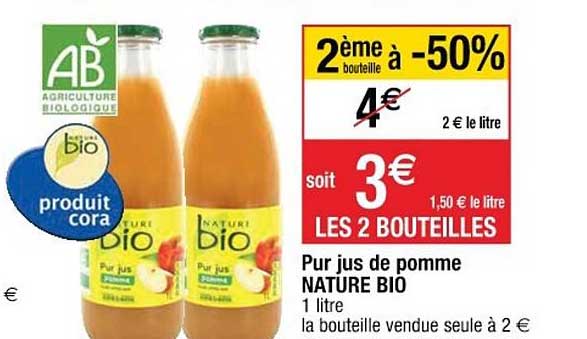 Pur Jus De Pomme Nature Bio