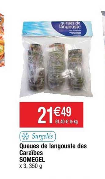 queues de langouste des caraïbes somegel