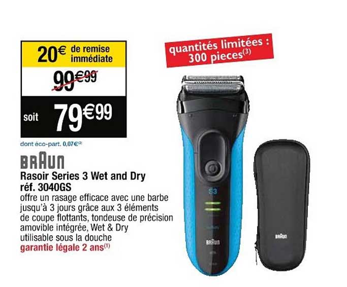 rasoir series 3 wet and dry