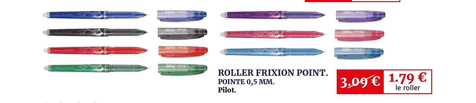 roller frixion point pointe 0.5 mm pilot
