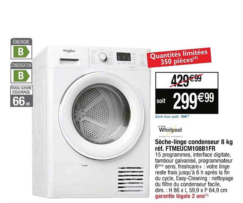Sèche Linge Condenseur 8 Kg
