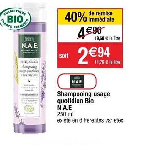 shampooing usage quotidien bio n.a.e