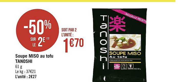 soupe miso au tofu tanoshi