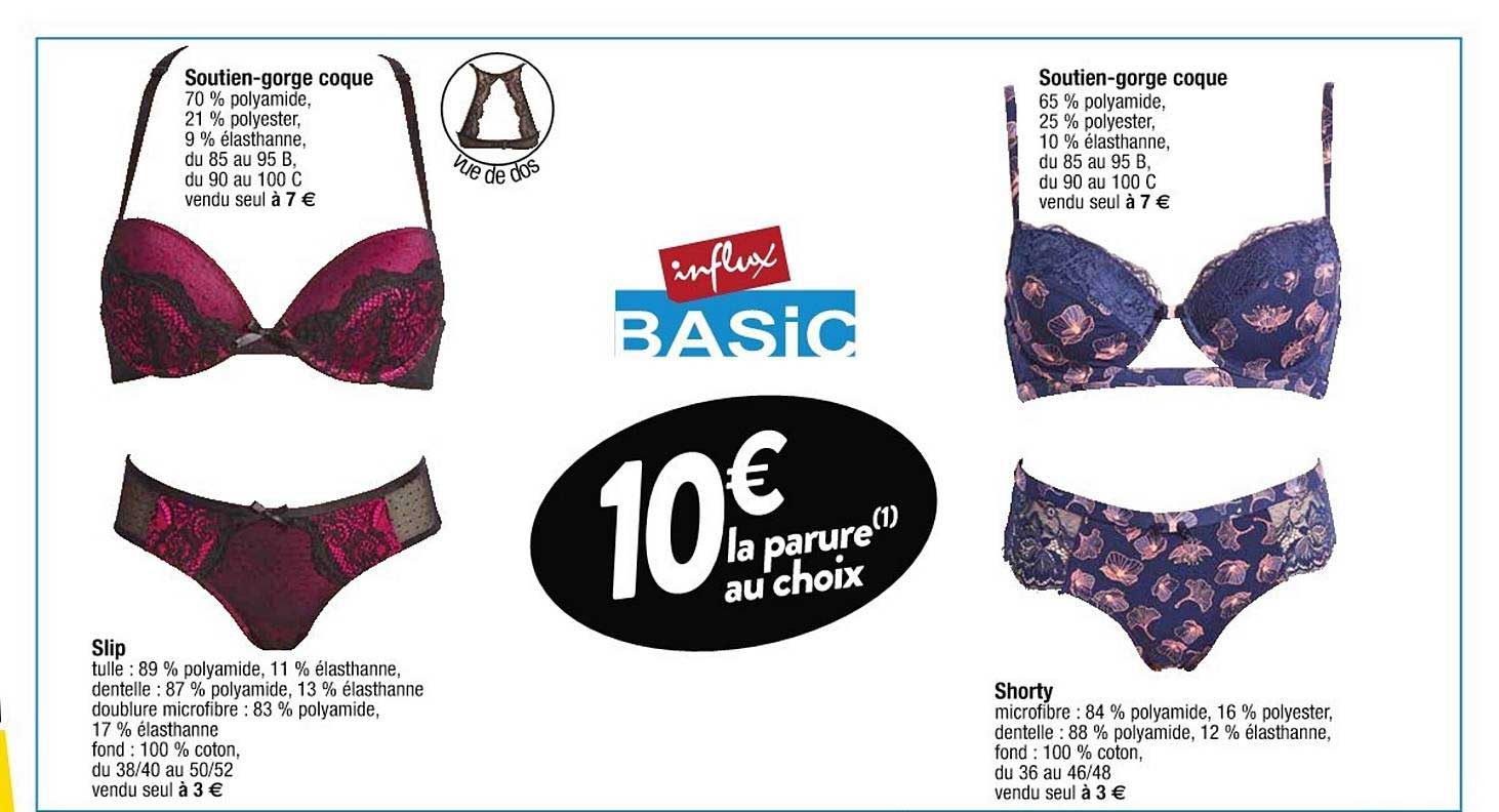 soutien-gorge coque, slip, shorty