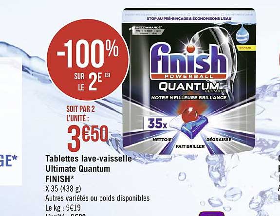 tablettes lave vaisselle ultimate quantum finish