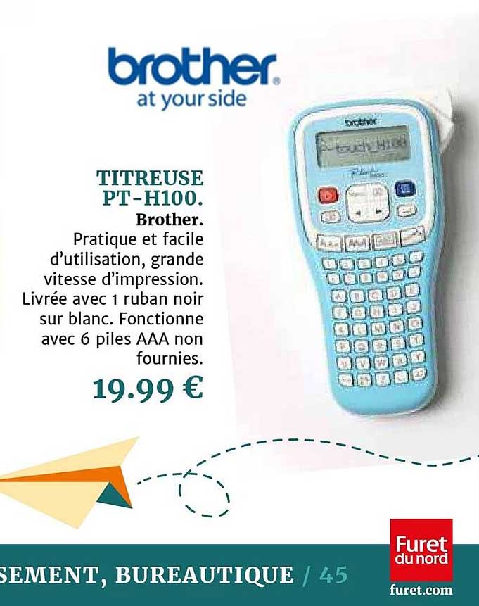 titreuse pt h100 brother