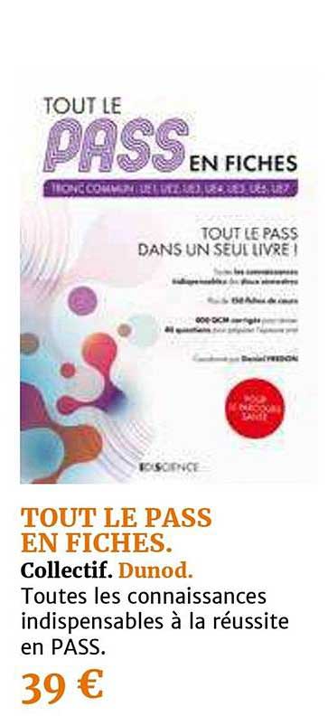tout le pass en fiches collectif dunod