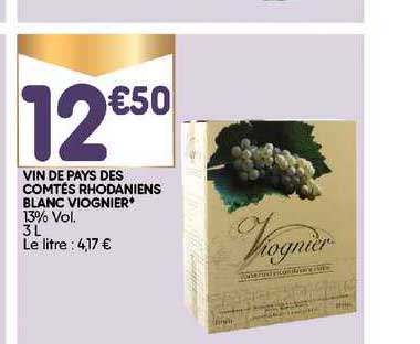 vin de pays des comtés rhodaniens blanc viognier