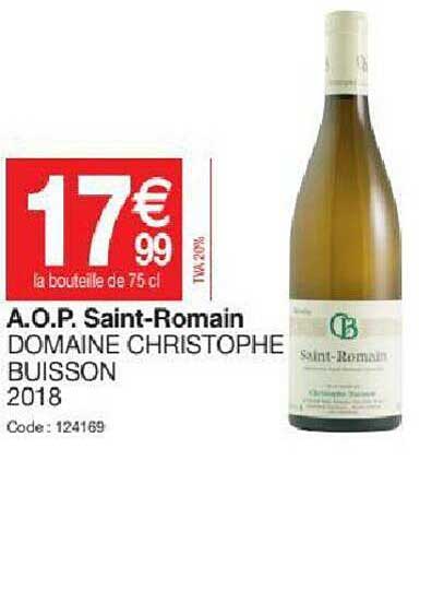 a.o.p. saint-romain domaine christophe buisson 2018
