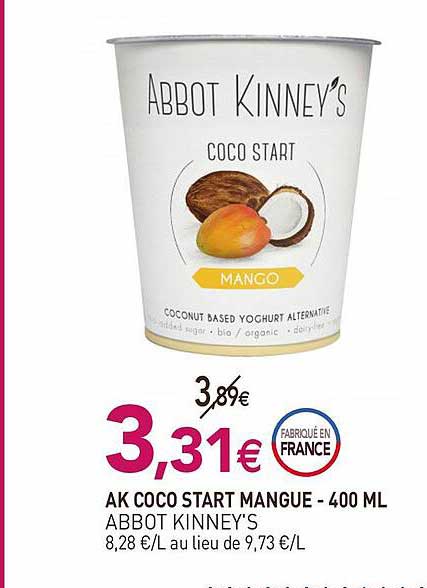 ak coco start mangue abbot kinney's - 400 ml