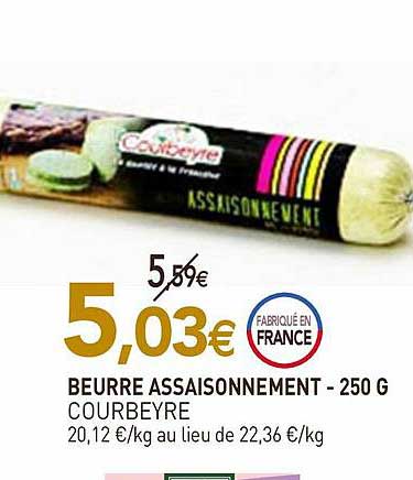 beurre assaisonnement courbeyre - 250 g