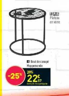 bout de canapé mappemonde