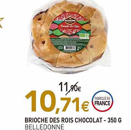 Brioche Des Rois Chocolat Belledonne - 350 G