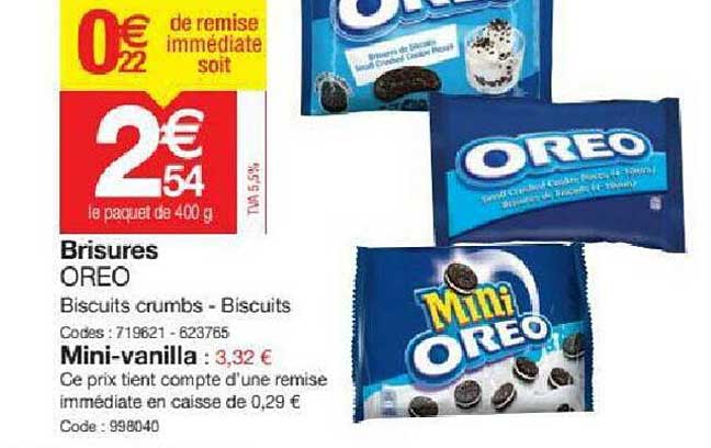 Brisures Oreo