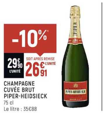 Champagne Cuvée Brut Piper-heidsieck