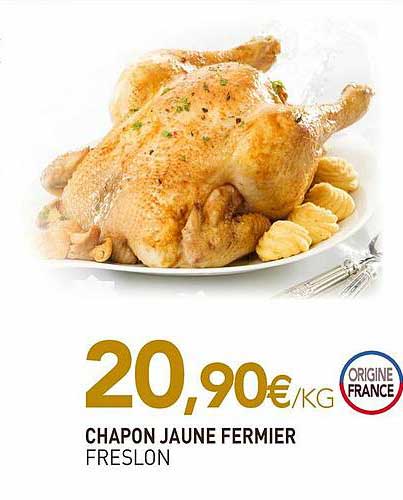 chapon jaune fermier freslon