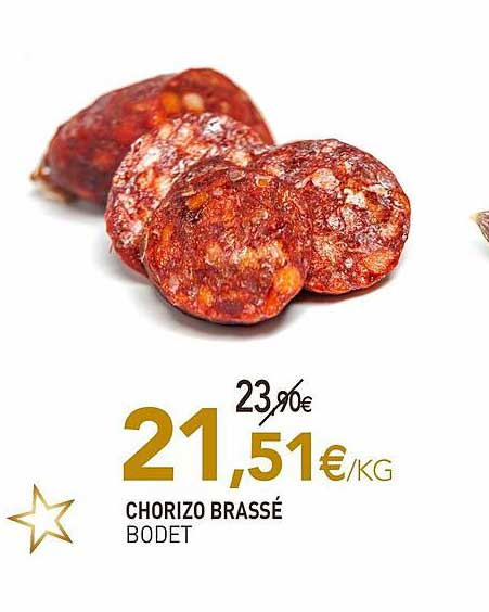 chorizo brassé bodet