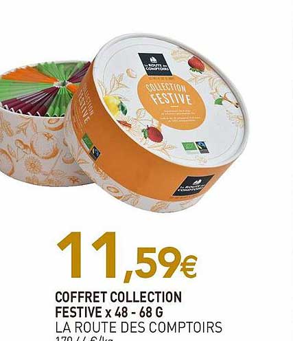 coffret collection festive x48 la route des comptoirs