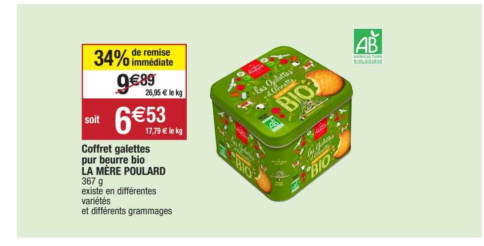coffret galettes pur beurre bio la mère poulard