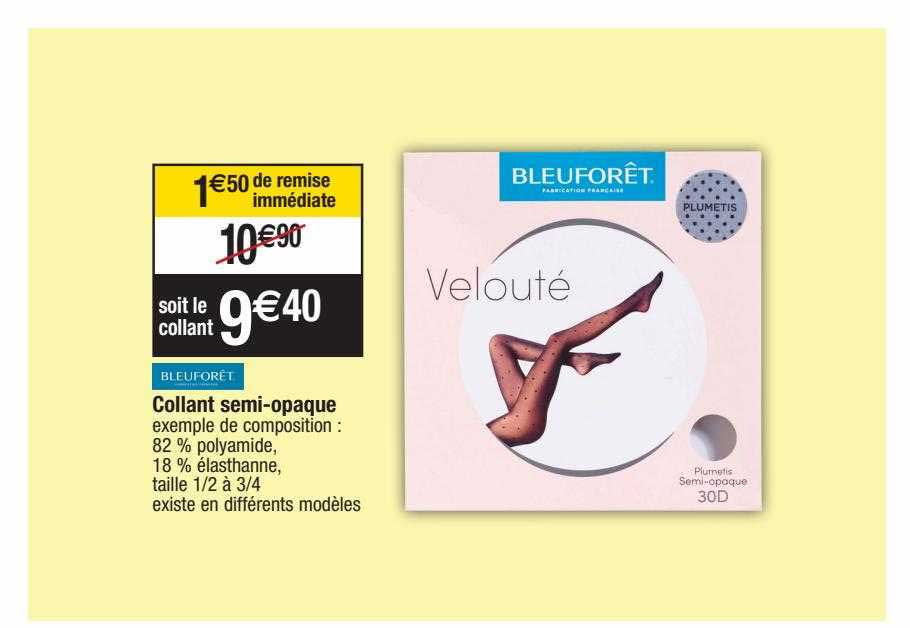 Collant Semi-opaque Bleuforêt