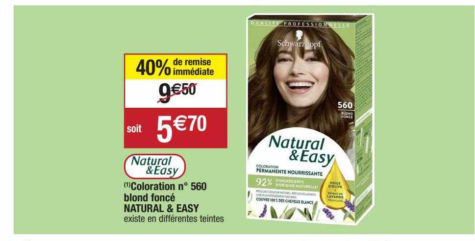 coloration n°560 blond foncé natural & easy